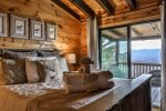 Upper Level Queen Bedroom with Private Deck 